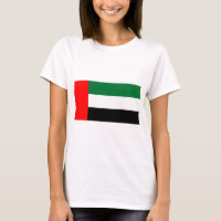 Women T Shirt with Flag of United Arab Emirates