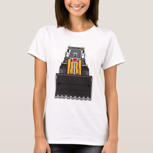 Women t_shirt with fun Lady Loader design