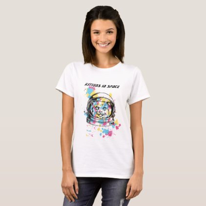 Women T-Shirt with stylischem cat Design