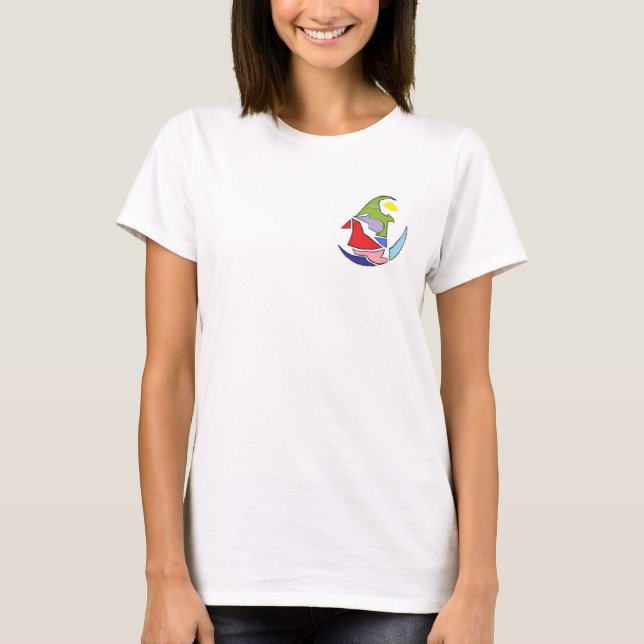Women T-Shirt with Stylish Design (Front)