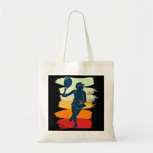 Women Tennis Player Tote Bag