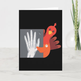Women Thanksgiving Turkey Xray Tech Fall Rad Techn Card