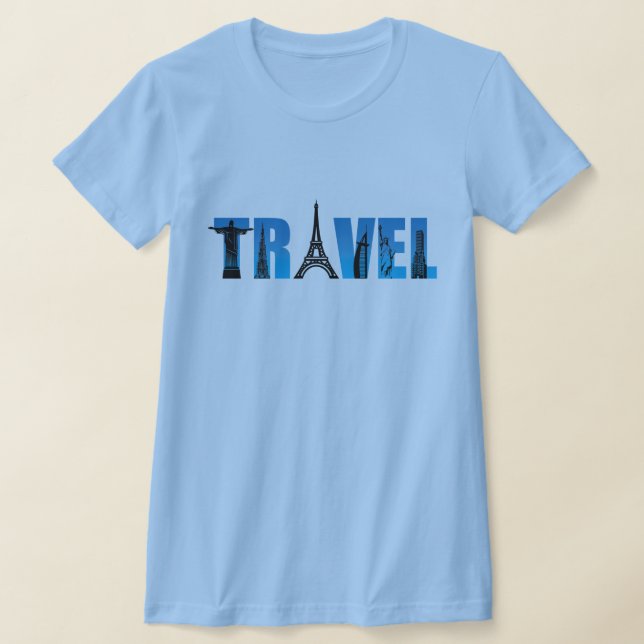 Women travel t-shirt  (Laydown)