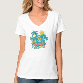 Women travel to beach T-Shirt