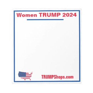 Women TRUMP 2024 notepad