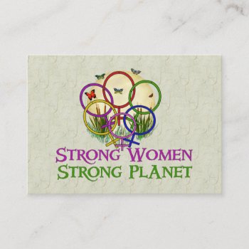 Women United Business Card by orsobear at Zazzle