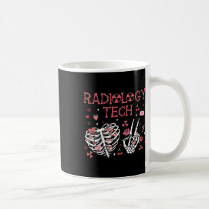 Women Valentine Radiology Tech Skeleton Ultrasound Coffee Mug