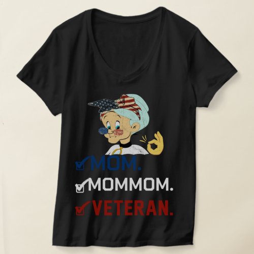 Women Veteran Recognition Day First Mom Now Mommom T_Shirt