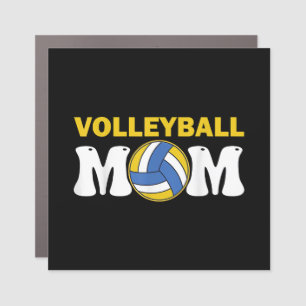 Women Volleyball Mom Shirt Game Day Funny Player Car Magnet