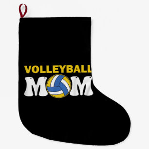 Women Volleyball Mom Shirt Game Day Funny Player Large Christmas Stocking