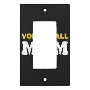 Women Volleyball Mom Shirt Game Day Funny Player Light Switch Cover