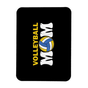 Women Volleyball Mom Shirt Game Day Funny Player Magnet