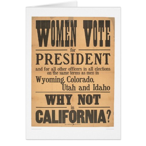 Women Vote Broadside 1873A