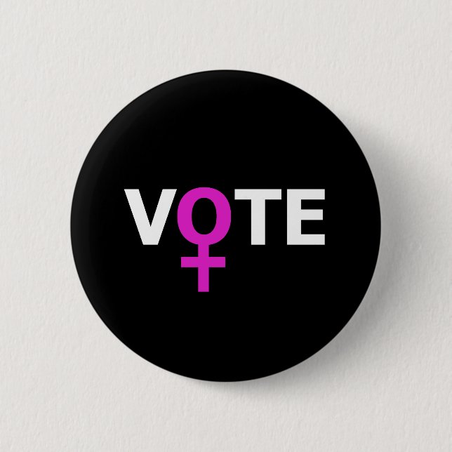 Women Vote Pinback Button (Front)