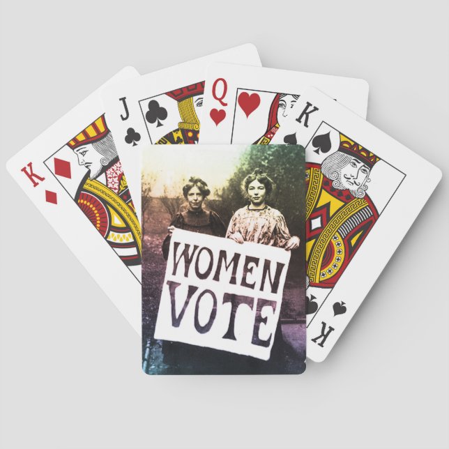 Women Vote Poker Cards (Back)