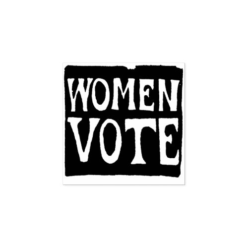 Women Vote Sign Rubber Stamp