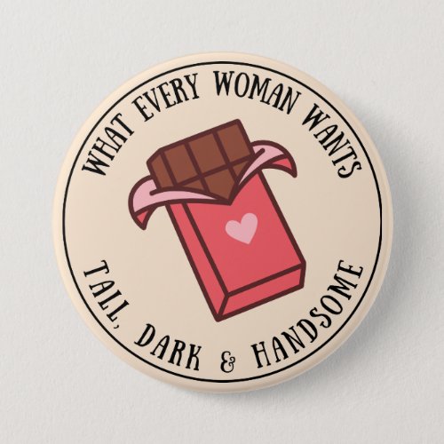 Women Want Chocolate Button