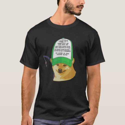 Women Want Me Fish Fear Hat Cheems Doge Funny Mem T_Shirt