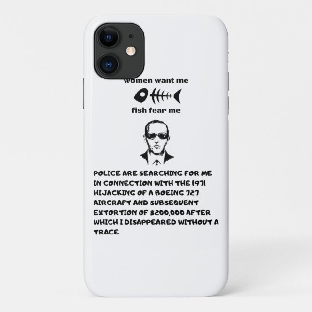 Women want me fish fear me db cooper  Case-Mate iPhone case (Back)