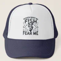 Women love me funny fishing hat