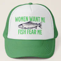 Reel Women Fish - Funny Fishing Quote - for Hats & Caps | Cap