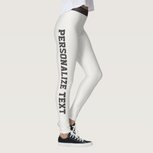 Women Warm Neutral Charcoal Personalize Athleisure Leggings