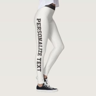 Women Warm Neutral Charcoal Personalize Athleisure Leggings