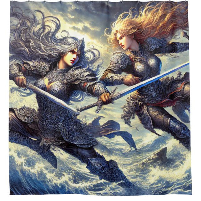 Women Warriors Shower Curtain (Front)