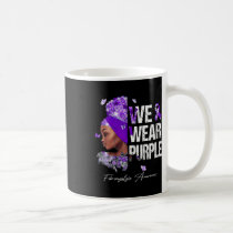 Women We Wear Purple Fibromyalgia Awareness  Coffee Mug