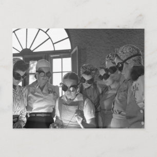 Women Welders in WWII, 1940s Postcard