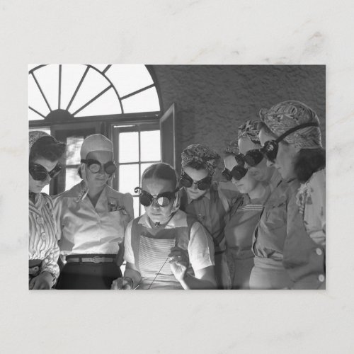 Women Welders in WWII 1940s Postcard