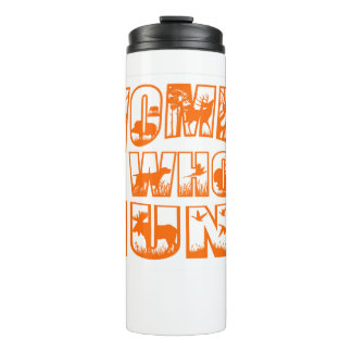 Women Who Hunt Orange Logo Thermal Tumbler