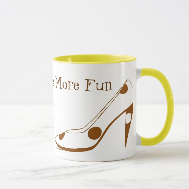 Women Who Love High Heel Shoes Mug (Right)