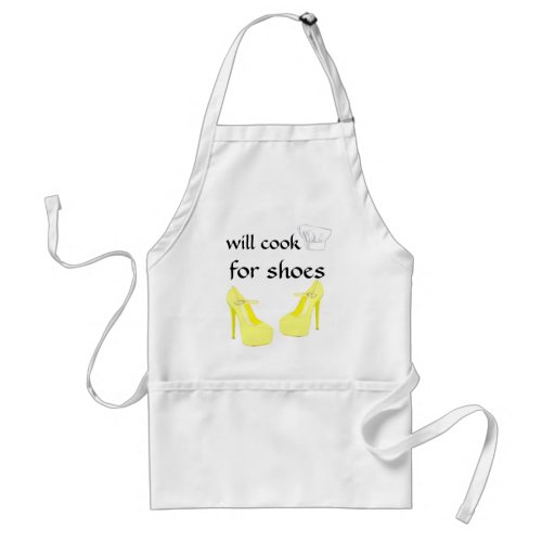 Women Who Love  High Heel Shoes yellow Adult Apron