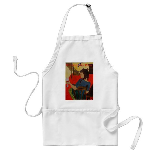Women Who Wine Adult Apron (Front)