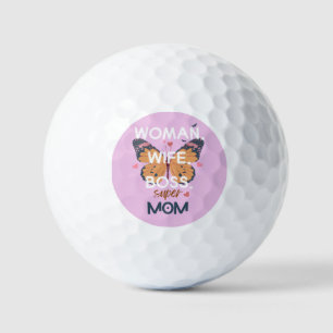 Women, wife, boss, super mom golf balls