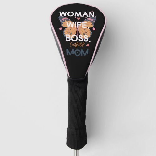 Women wife boss super mom golf head cover