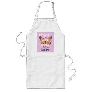 Women, wife, boss, super mom long apron