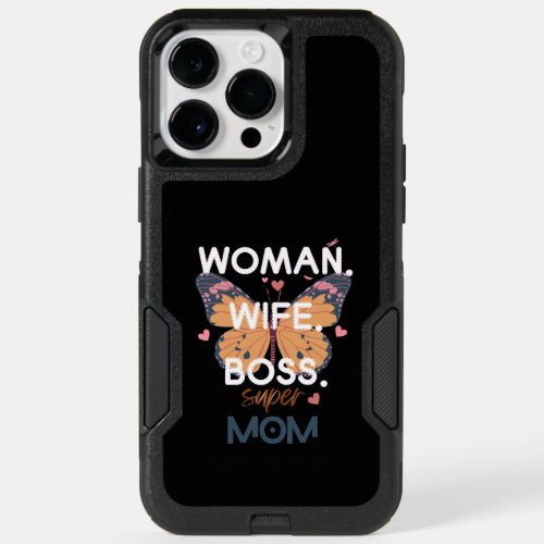 Women wife boss super mom OtterBox iPhone 14 pro max case