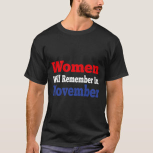 Women Will Remember In November Anti-trump  T-Shirt