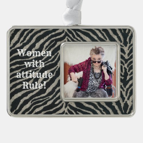 Women with attitude Rule Christmas Ornament