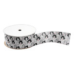 Women With Lipstick Pattern Grosgrain Ribbon