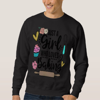 Women Woman Baking Baker Hobby Food Cakes Cupcake Sweatshirt