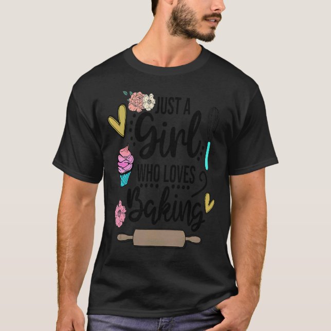 Women Woman Baking Baker Hobby Food Cakes Cupcake  T-Shirt (Front)