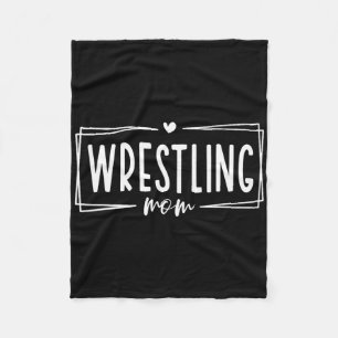 Women Wrestling Mom Shirt Funny Wrestle Wrestler M Fleece Blanket