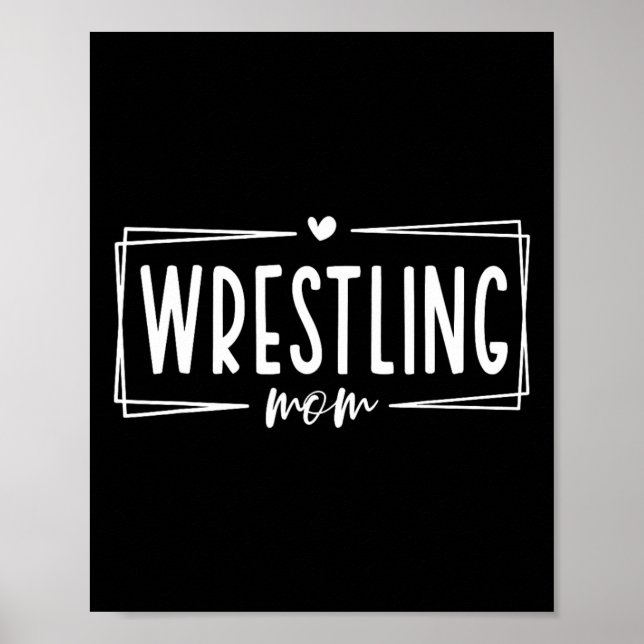 Women Wrestling Mom Shirt Funny Wrestle Wrestler M Poster (Front)