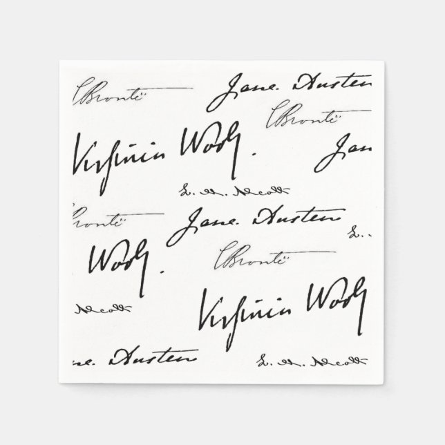 Women Writers Paper Napkins (Front)