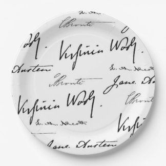 Women Writers Paper Plates