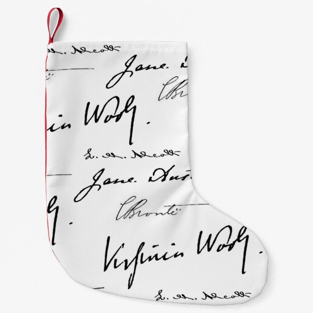 Women Writers Small Christmas Stocking (Front)