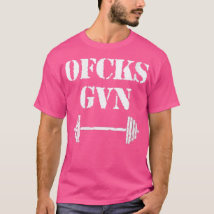 Womens 0 Zero Fcks Given Workout Barbell Gym Fitne T-Shirt